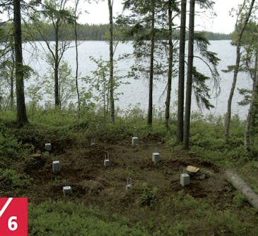 Fundament til hytte: Punktfundament Punktfundament